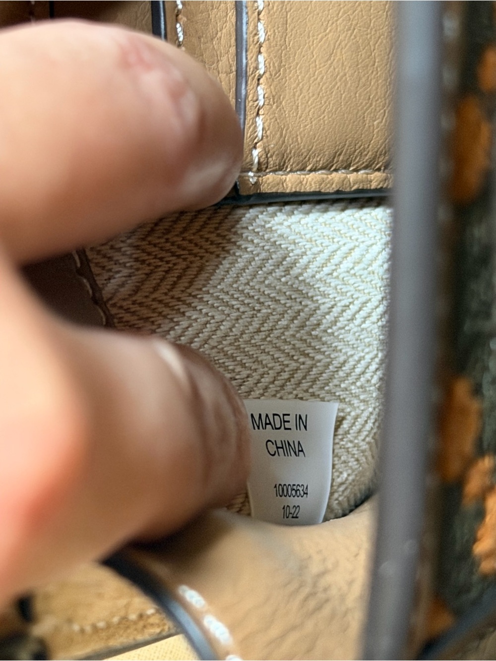 Tory Burch Leather Top-Handle Satchel in Cream and Brown - Picture 6 of 9